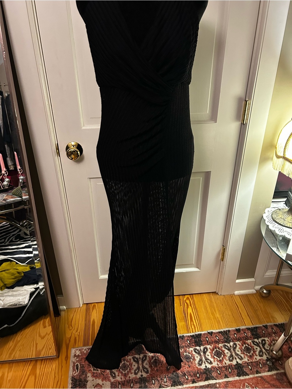Black maxi dress